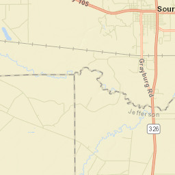 Sour Lake Street Map