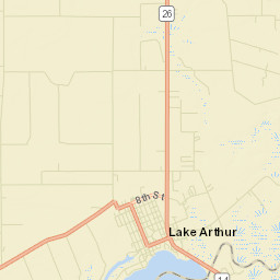Lake Arthur Street Map