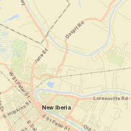 New Iberia Street Map