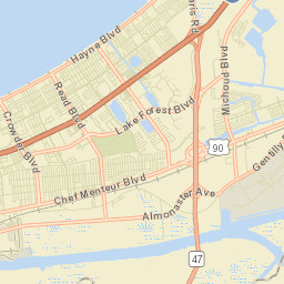 Orleans Parish Street Map