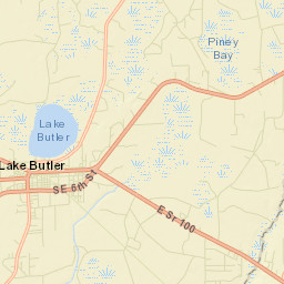 Lake Butler Florida Street Map