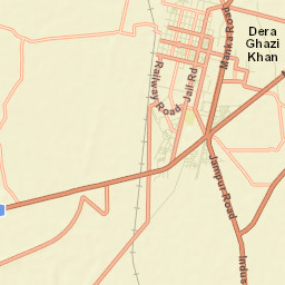 Dera Ghazi Khan Street Map