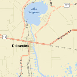 Delcambre Street Map