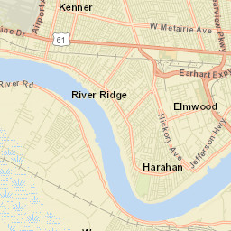 Harahan Street Map
