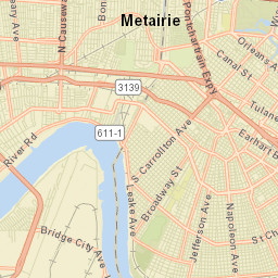Bridge City Street Map