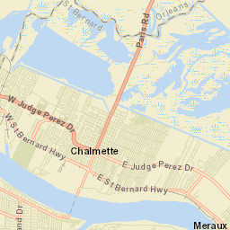 Meraux Street Map