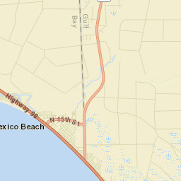 Mexico Beach Florida Street Map