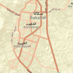 Sakakah Street Map