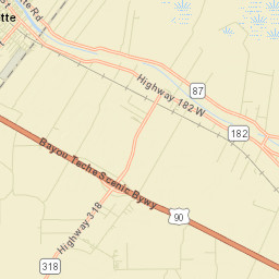 Jeanerette Street Map