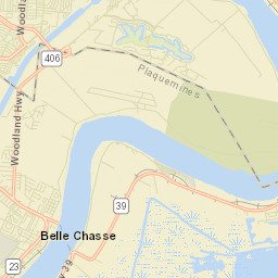 Belle Chasse Street Map