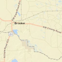 Brooker Florida Street Map