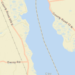 West Tocoi Florida Street Map