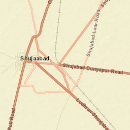 Shujaabad Street Map