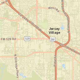 Jersey Village Street Map