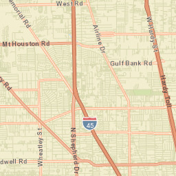 Harris County Street Map