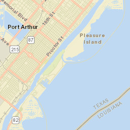 Port Arthur Street Map