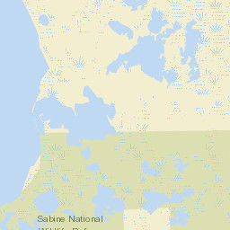 Cameron Parish Street Map
