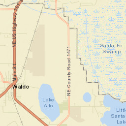 Waldo Florida Street Map