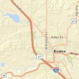 Boerne Street Map