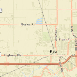 Katy Street Map