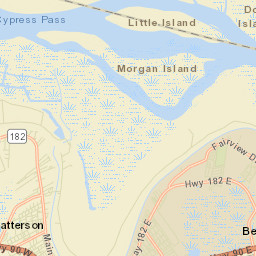 Bayou Vista Street Map