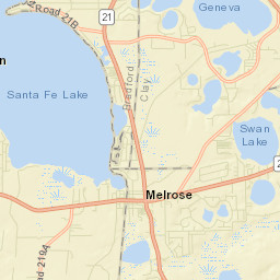 Melrose Florida Street Map