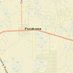 Florahome Florida Street Map