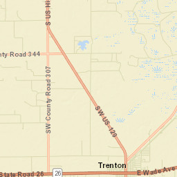 Trenton Florida Street Map