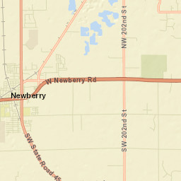 Newberry Florida Street Map