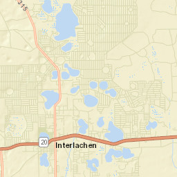 Mannville Florida Street Map