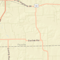 Flatonia Street Map