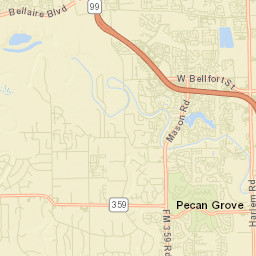 Pecan Grove Street Map
