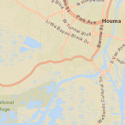 Houma Street Map