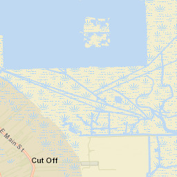 Cut Off Street Map
