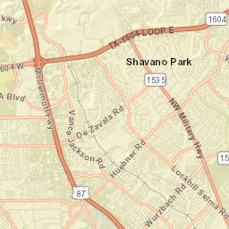 Shavano Park Street Map