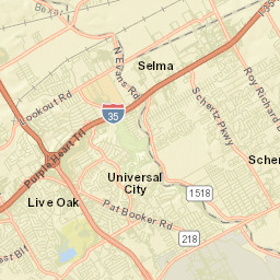 Schertz Street Map