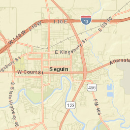 Seguin Street Map