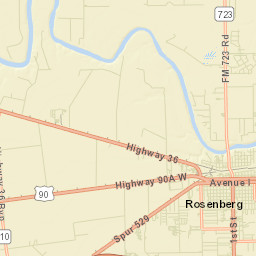 Rosenberg Street Map