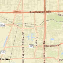 Fresno Street Map