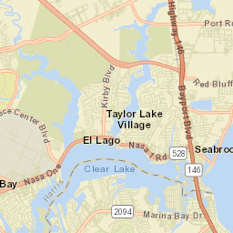 Kemah Street Map