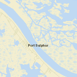 Port Sulphur Street Map