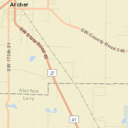 Archer Florida Street Map
