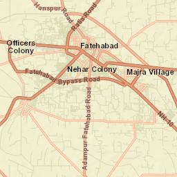 Fatehabad Street Map