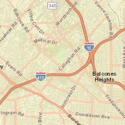 Manitou Dr, San Antonio, TX 78228, USA Street Map