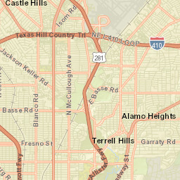 Castle Hills Street Map