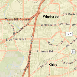 Windcrest Street Map