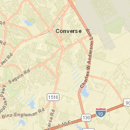 Converse Street Map