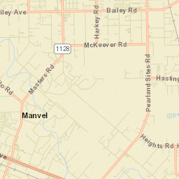 Manvel Street Map