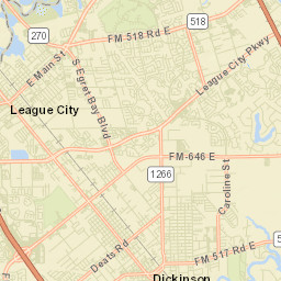 League City Street Map