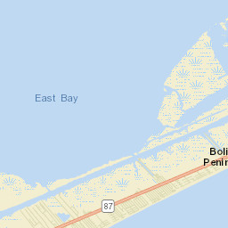 Bolivar Peninsula Street Map